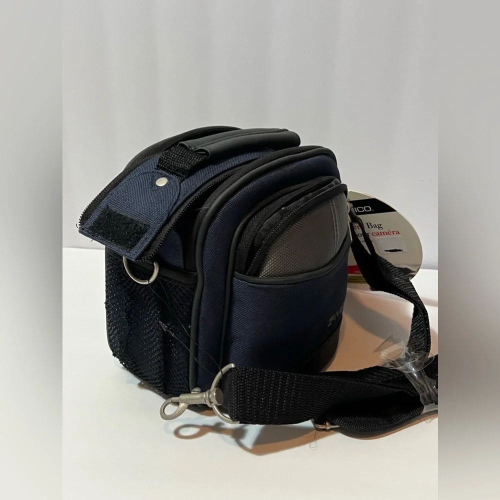 AMBICO Camera/Accessor Bag BC03GA NWT Blue Gray Strap And Belt Loop
